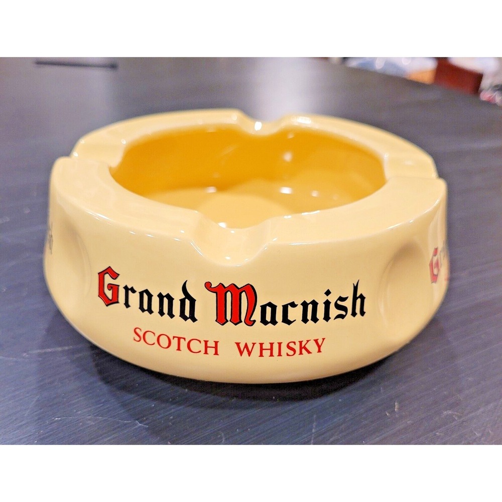 Ashtray‎ Vintage Grand Macnish Scotch Whisky Tobacco